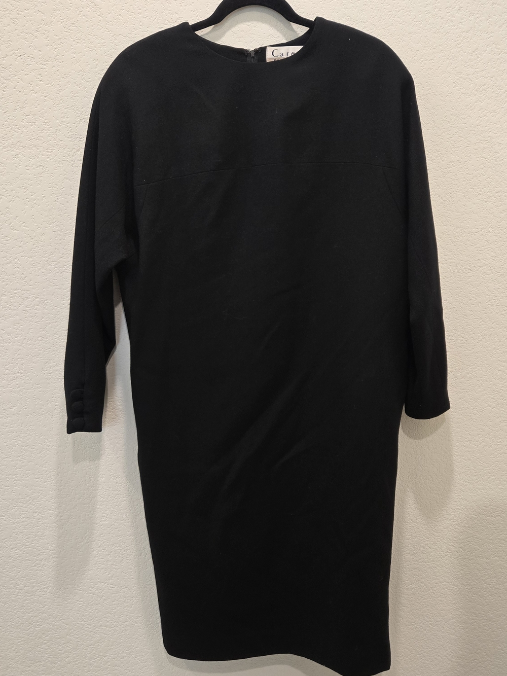 2 CAREER ESSENTIALS DRESSES. 1/BLK AND 1/BURGNDY